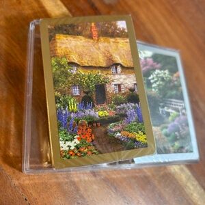 Cottage Garden VTG 2 stacks deck of cards. New in package